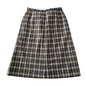 Vintage Knockabouts by Pendleton Wool Skirt Plaid A-Line Lined Knee Length 16 32